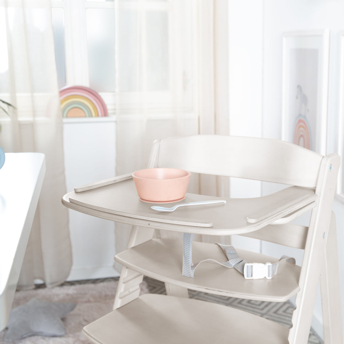Vorschau Kollektion Essbretter für Sit Up Flex Hochstuhl - Beispielbild im Milieu - Farbe: Stone washed