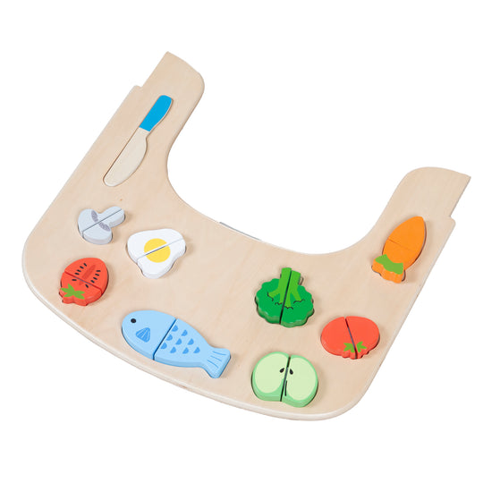 Essbrett mit Spielelementen - Passend für Hochstuhl Sit Up Flex - Holz natur – Freisteller (1/10)