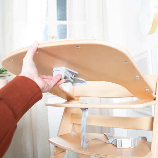 Essbrett mit Spielelementen - Passend für Hochstuhl Sit Up Flex - Holz natur – Milieubild (6/10)