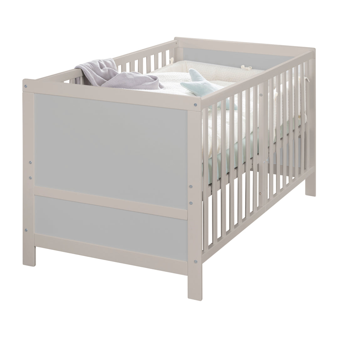 Lettino combinato EASY SLEEP 70x140 incl. angoli di conversione - Grigio chiaro – Ritaglio (14/16)