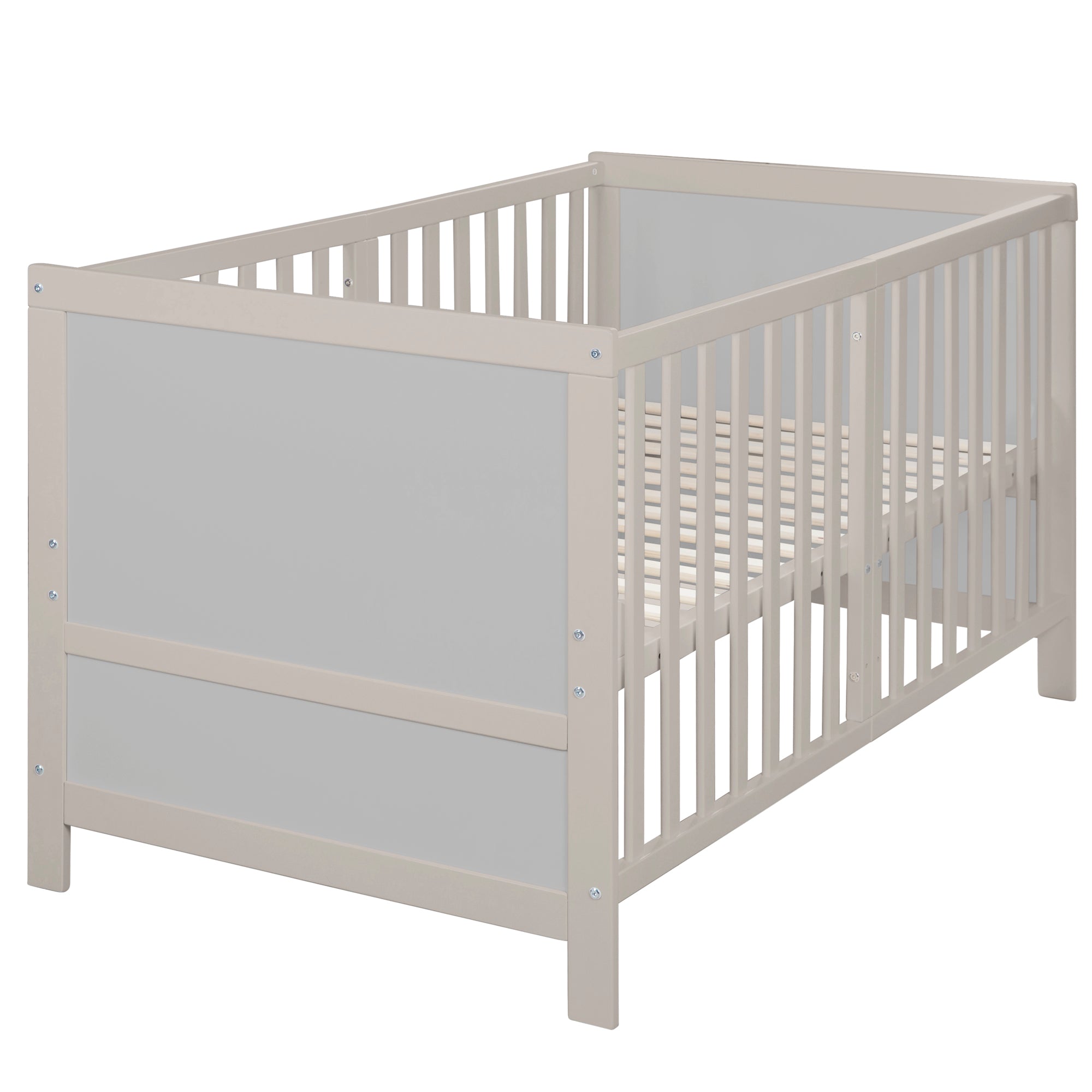 Cuna combinada EASY SLEEP 70x140 incl. esquinas de conversión - Gris claro – Recorte (1/16)