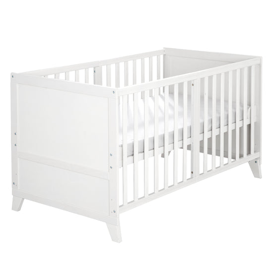 Ensemble de lit bébé 'Woodland Buddies' 70 x 140 incl. complet équipement - Blanc / vert pastel – Détourage (12/18)