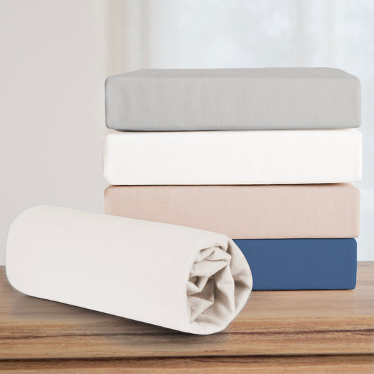 Spannbettlaken 'safe asleep®' - Single Jersey Baumwolle - Zertifiziert - Canadian White – Infografik (2/11)