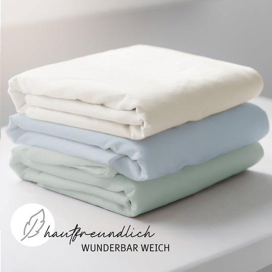 Spannbettlaken 'safe asleep®' - Single Jersey Baumwolle - Zertifiziert - Canadian White – Infografik (6/11)