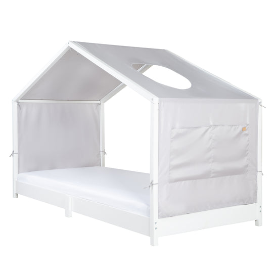 Copertura per letto a casetta neutral 90 x 200 cm incl. 2 borse - Grigio – Ritaglio (1/9)
