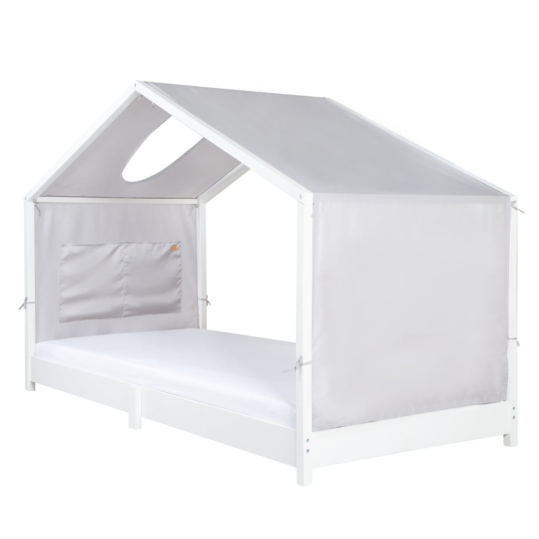 Copertura per letto a casetta neutral 90 x 200 cm incl. 2 borse - Grigio – Ritaglio (8/9)