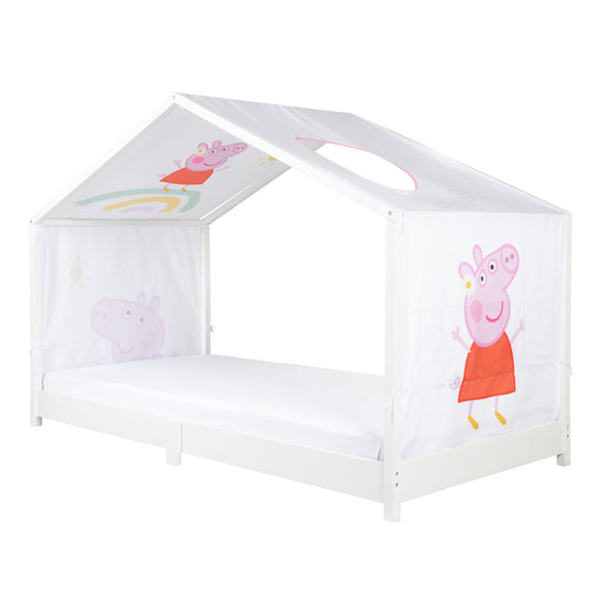 Housse de lit cabane 90 x 200 cm 'Peppa Pig' - Rose / blanc – Infographie (2/14)