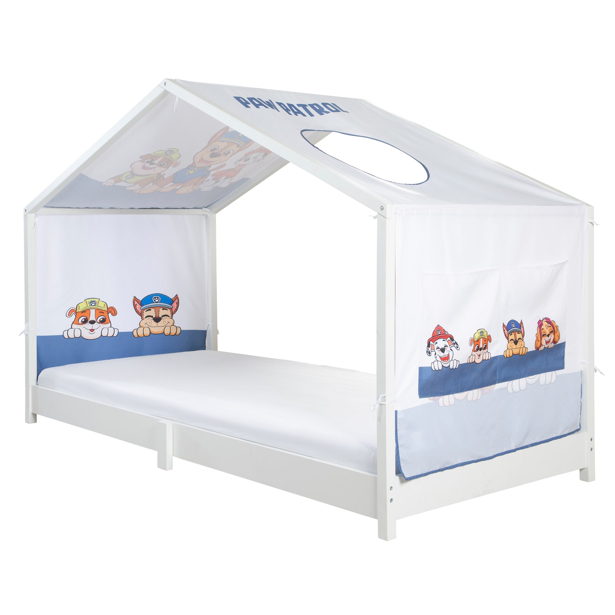 Hausbettbezug 90 x 200 cm 'Paw Patrol' - Weiß / Blau – Freisteller (1/10)