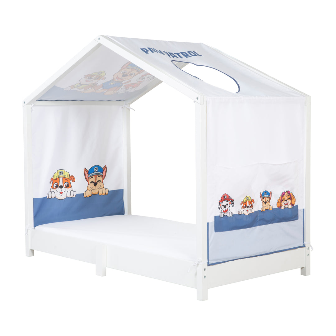Housse de lit cabane 70 x 140 cm 'Paw Patrol' - Blanc / bleu – Détourage (4/9)