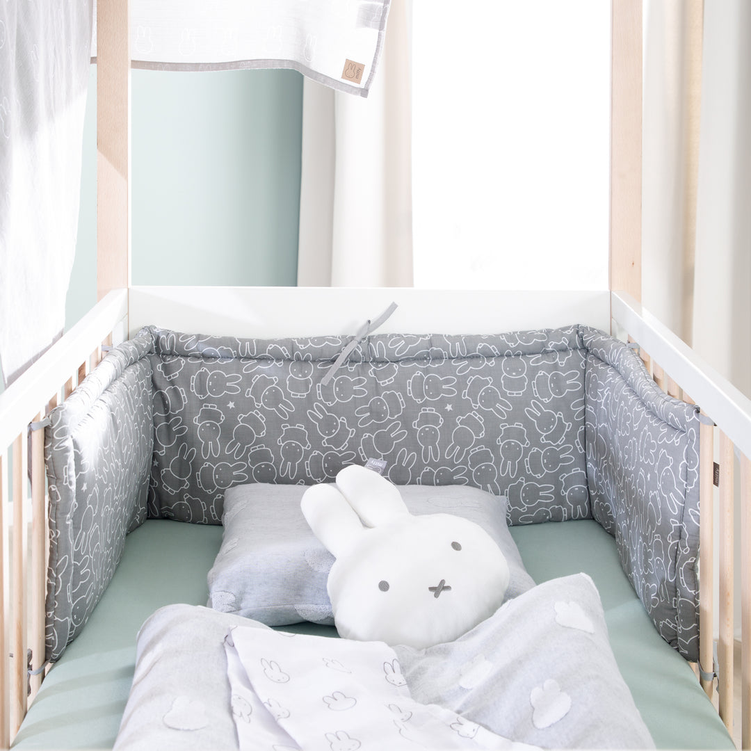 Babynest 'miffy®' gewebt, Nestchen für Baby- & Kinderbetten als Bettumrandung – Milieubild (4/12)