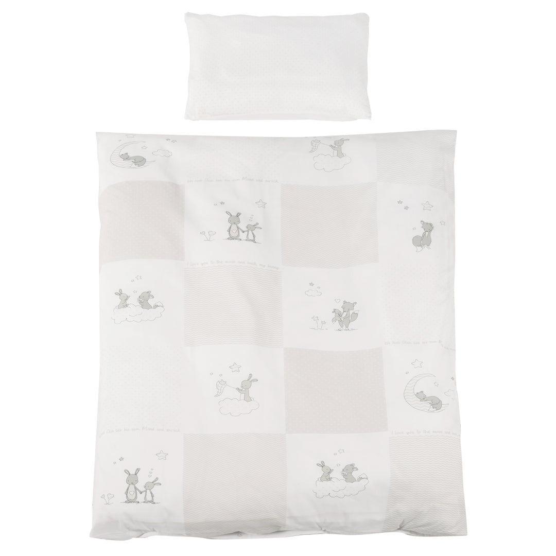 Complete Bed Set 'Fox & Bunny' 70 x 140 cm incl. Accessories/Equipment – Cutout (4/8)