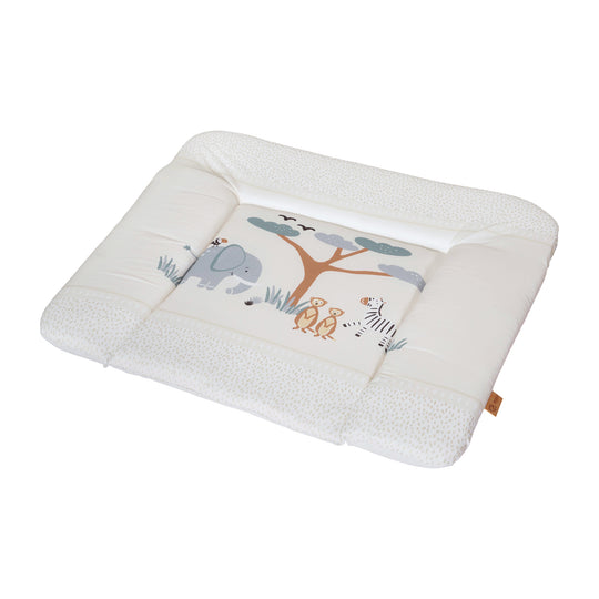 Wickelauflage 'Savanna Friends' 85 x 75 cm - PU-beschichtet - Elefant, Zebra, Erdmännchen - Beige – Freisteller (8/8)