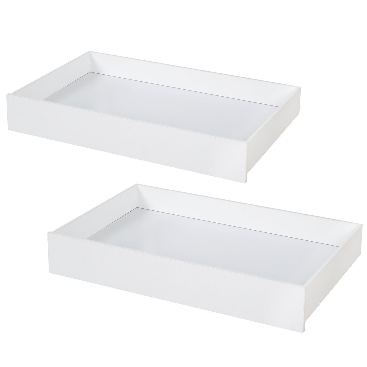 2er Cassetti-Set per montessori letto a casetta 90 x 200 cm - Bianco – Ritaglio (1/3)