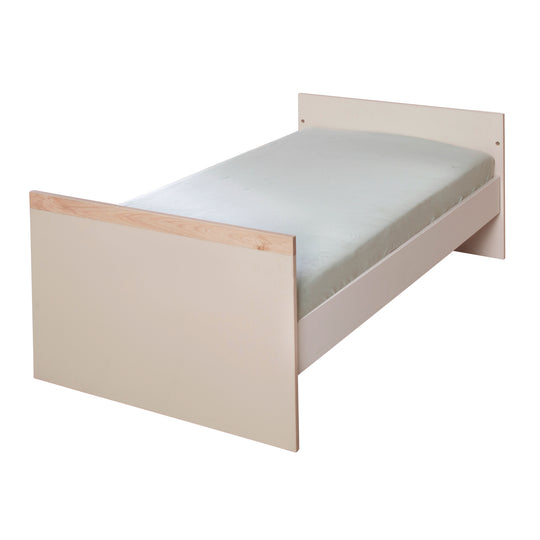 Nursery 'Jil' 3-Piece - Slatted Cot + Baby Dresser + Cabinet - Cashmere / Chestnut – Cutout (21/24)