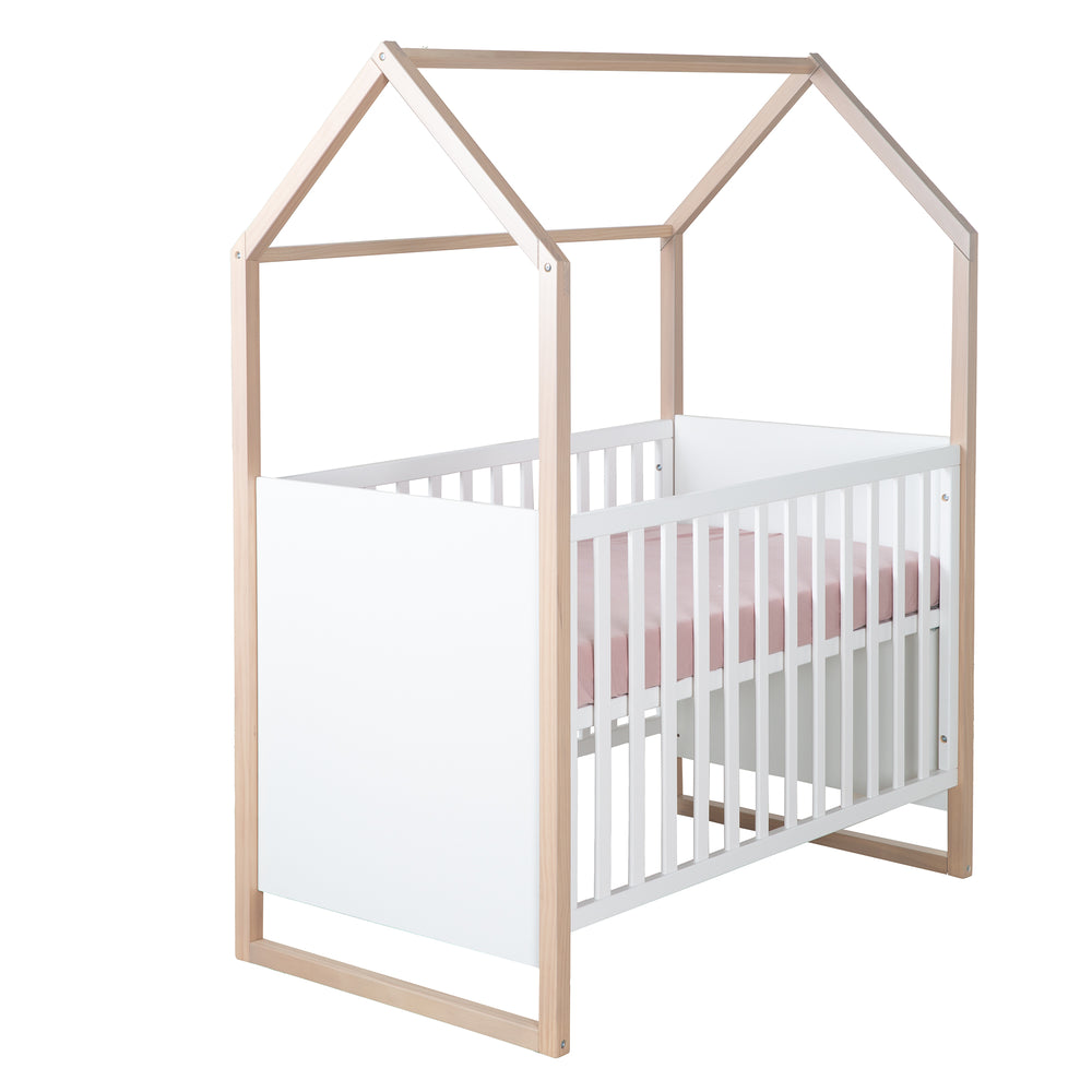Babymöbel Set Cabane 2-teilig - Weiß / Dekor Eiche – Freisteller (2/18)
