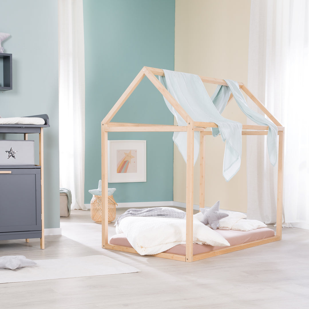 Hausbett 70 x 140 cm - Montessori-Bett aus Bambus-Holz - FSC zertifiziert – Sonderbild (4/13)