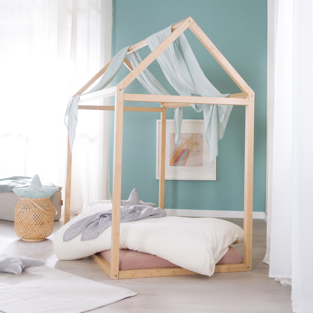 Hausbett 70 x 140 cm - Montessori-Bett aus Bambus-Holz - FSC zertifiziert – Milieubild (11/13)