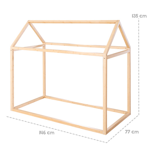 Hausbett 70 x 140 cm - Montessori-Bett aus Bambus-Holz - FSC zertifiziert – Infografik (10/13)