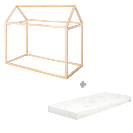 Hausbett 70 x 140 cm - Montessori-Bett aus Bambus-Holz - FSC zertifiziert – Freisteller (13/13)