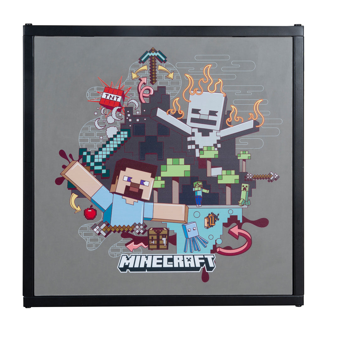 Mesa auxiliar 'Minecraft' - Mesita de noche con 1 compartimento - Estampado con motivo – Recorte (2/5)