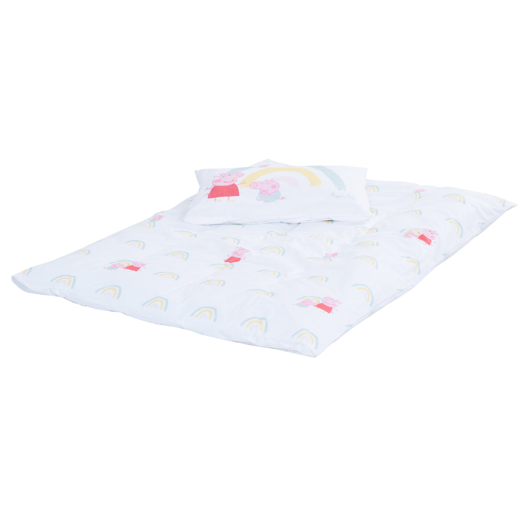 Biancheria per letto bambini 100 x 135 cm 'Peppa Pig' - In cotone - Bianco / rosa – Ritaglio (8/8)
