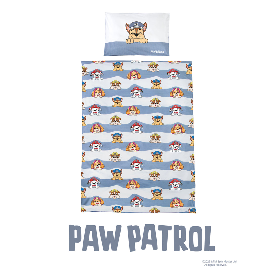 Biancheria per letto bambini 100 x 135 cm 'Paw Patrol' - In cotone - Bianco / blu – Ritaglio (3/6)