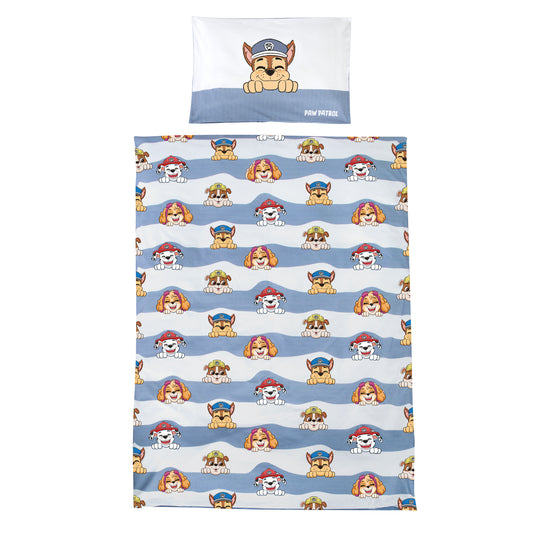 Biancheria per letto bambini 100 x 135 cm 'Paw Patrol' - In cotone - Bianco / blu – Ritaglio (1/6)