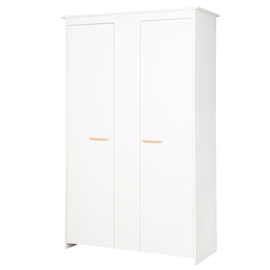 Armario 'Anton' 2puertas, con moderno tiradores de madera de haya, para habitación de bebés y niños – Recorte (3/12)