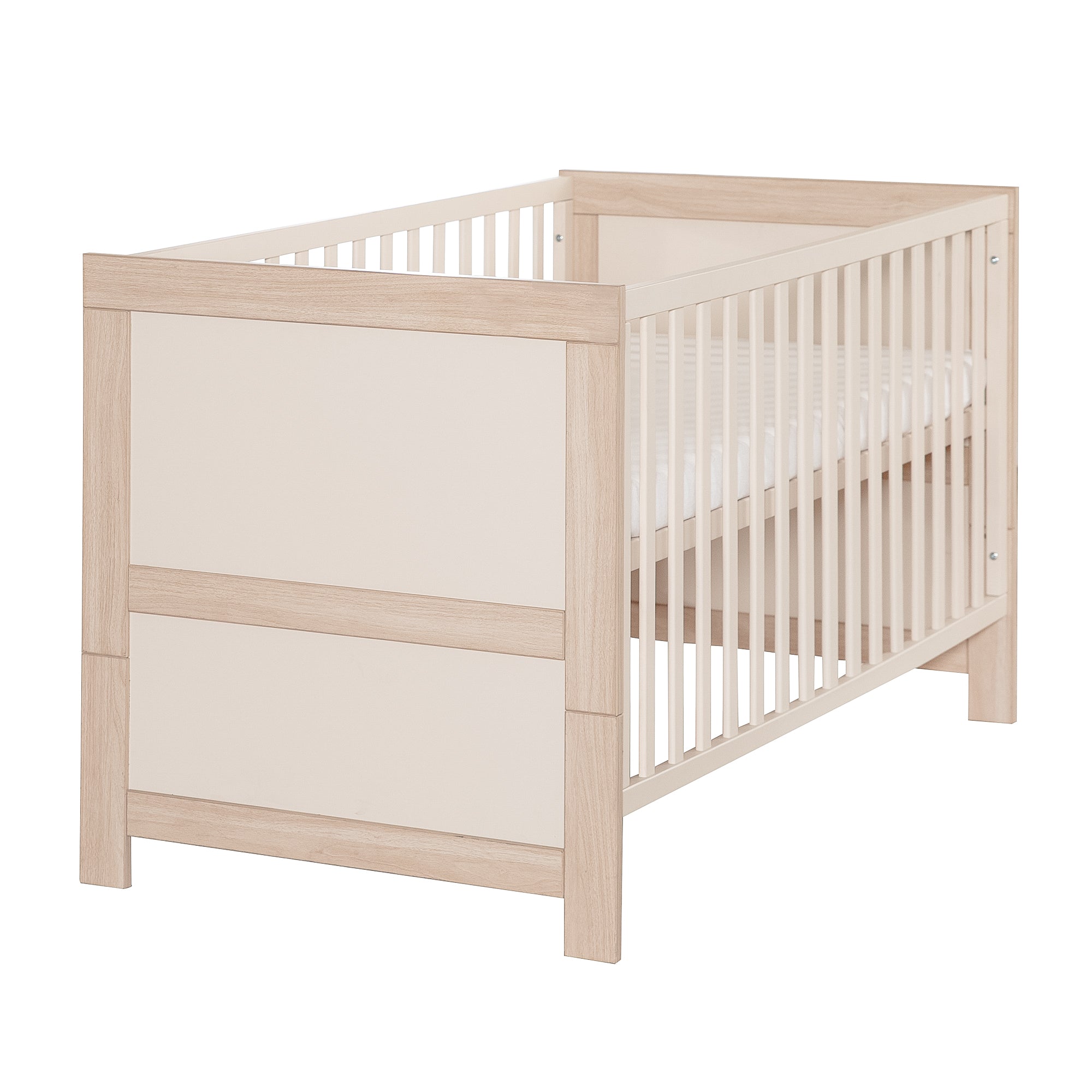 Kombi-Kinderbett 'Momo' 70x140 - Mitwachsend - Cashmere / Tristan Eiche – Freisteller (1/11)