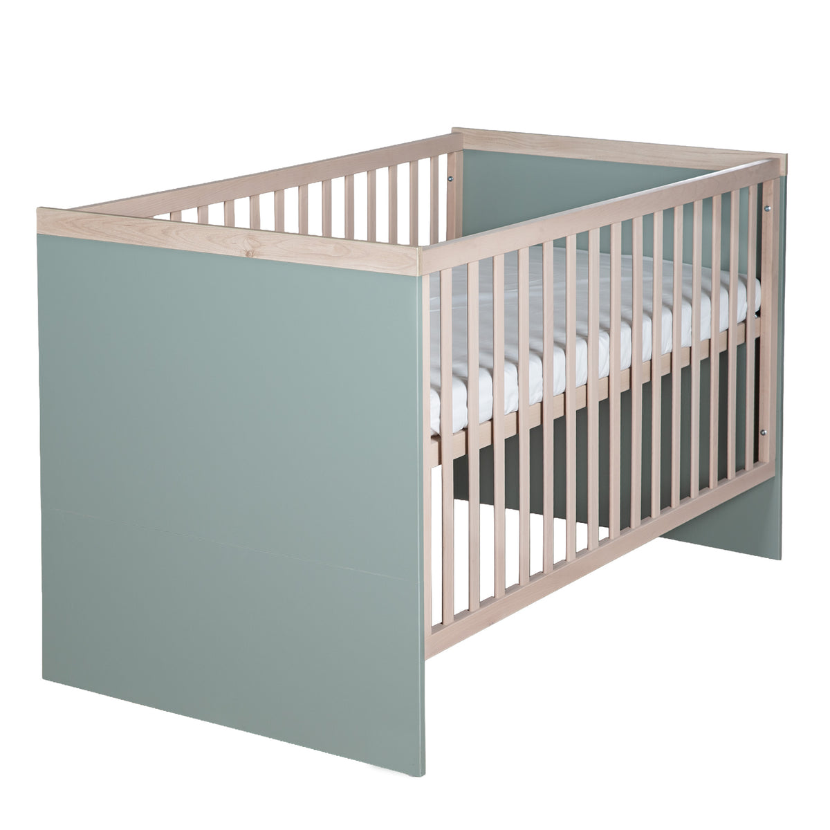 Kombi-Kinderbett 'Selva' 70x140 - Umbaubar zum Juniorbett - Reed Green / Virginia Chestnut – Freisteller (1/9)