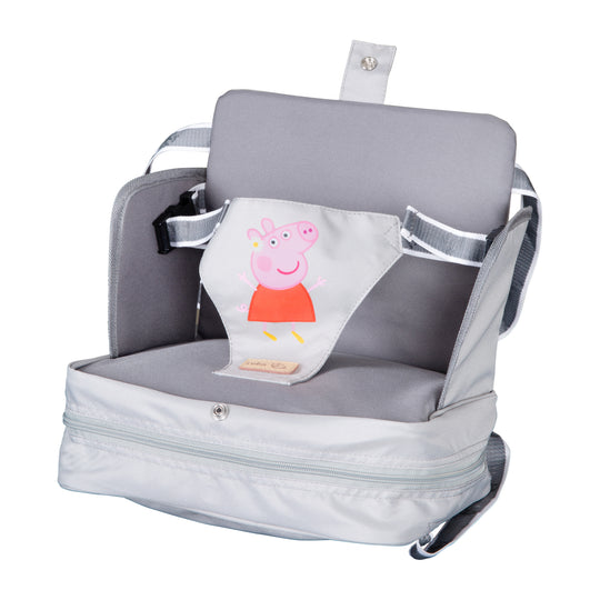Rialzo 'Peppa Pig' - Gonfiabile seduta con rialzato pannelli laterali - Grigio / rosa – Ritaglio (1/4)