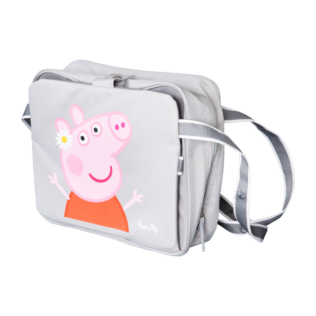 Rialzo 'Peppa Pig' - Gonfiabile seduta con rialzato pannelli laterali - Grigio / rosa – Ritaglio (3/4)