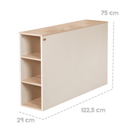 Stauraumbett 'Elis' 90 x 200 - Kinderbett 4-teilig - Cashmere / Virginia Chestnut – Infografik (13/17)