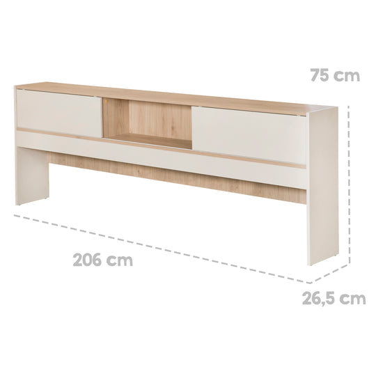 Stauraumbett 'Elis' 90 x 200 - Kinderbett 4-teilig - Cashmere / Virginia Chestnut – Infografik (14/17)