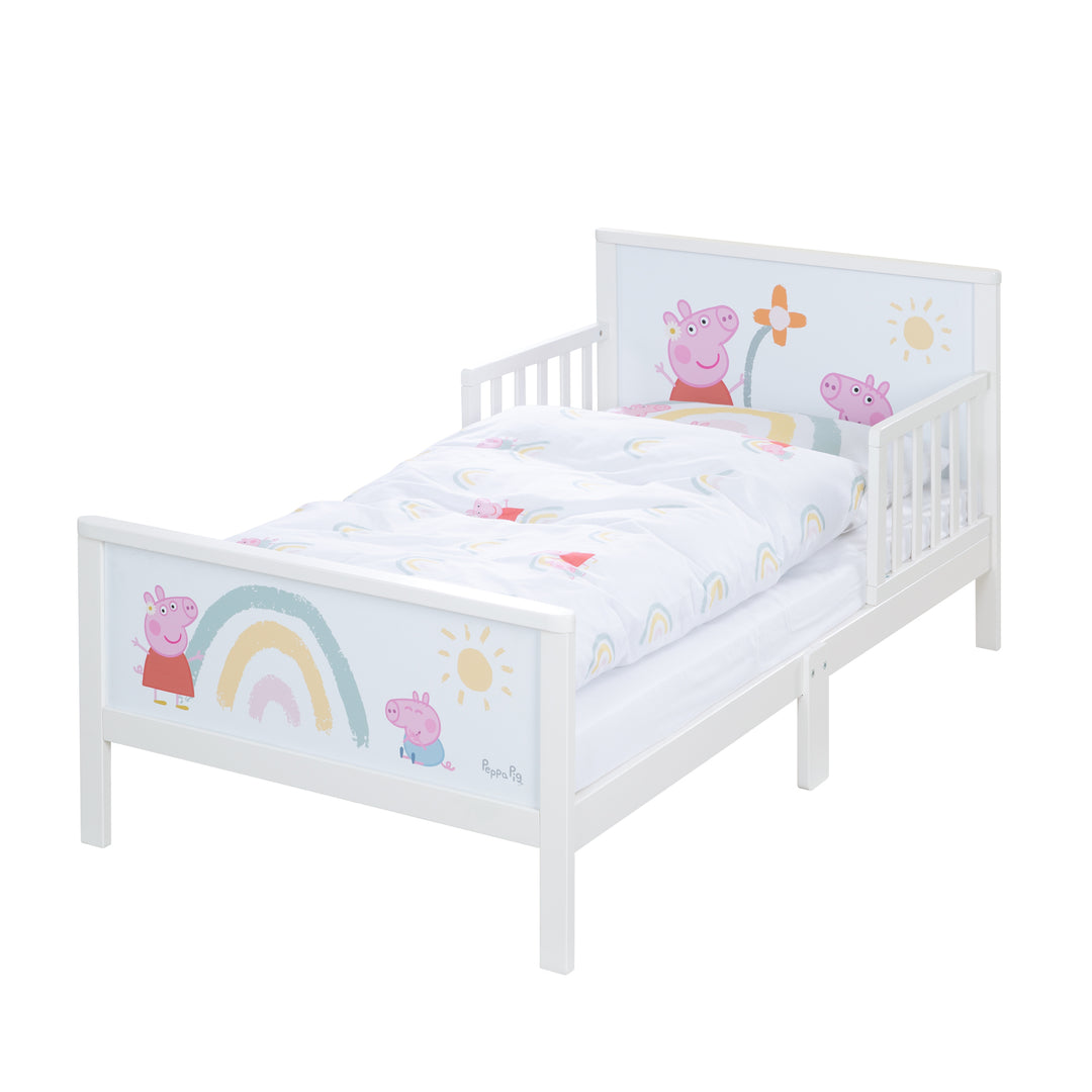 Toddler-Themenbett 'Peppa Pig' 70 x 140 cm incl. sommier à lattes & linge de lit – Détourage (6/13)