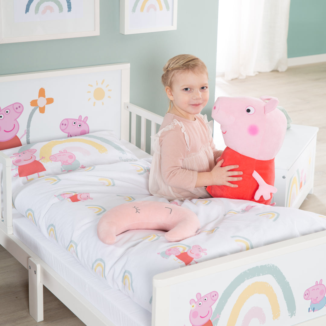 Toddler-Themenbett 'Peppa Pig' 70 x 140 cm incl. sommier à lattes & linge de lit – Photo de détail (9/13)