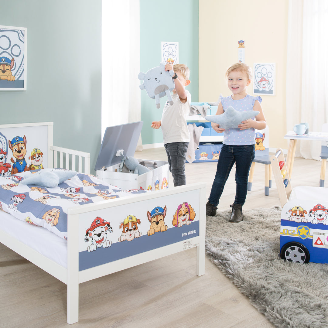 Toddler-Themenbett 'Paw Patrol' 70 x 140 cm incl. rete a doghe & biancheria da letto – Foto d'ambiente (6/7)