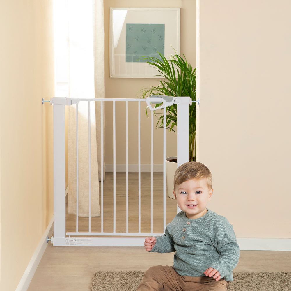 EasySafe+ Tür- & Treppenschutzgitter - Breite 75-82 cm - Erweiterbar bis 110 cm - Weiß – Milieubild (2/16)