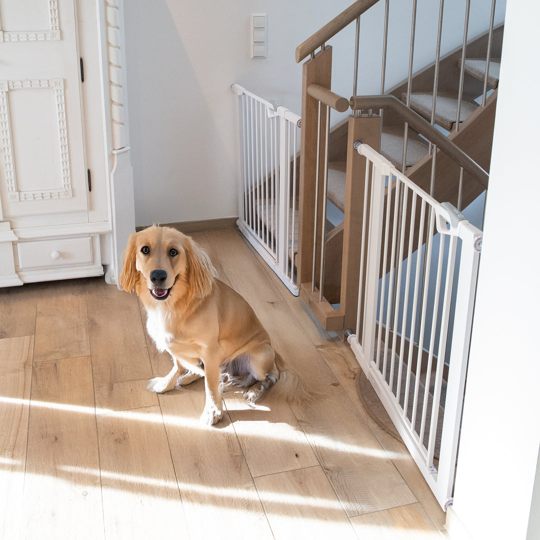 EasySafe+ barrière de porte et d'escalier - Largeur 75-82 cm - Extensible jusqu'à 110 cm - Blanc – Photo d'ambiance (10/16)
