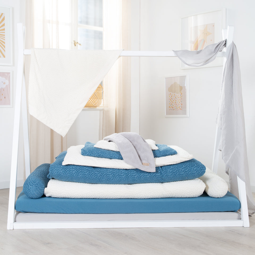 Paracolpi 'Seashells Oyster' 170 cm in certificato cotone biologico - Bianco – Foto d'ambiente (4/6)