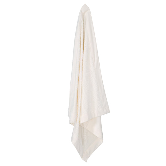 Babydecke 80 x 80 cm 'Seashells Oyster' - GOTS & Oeko-Tex zertifiziert - Weiß – Freisteller (4/7)