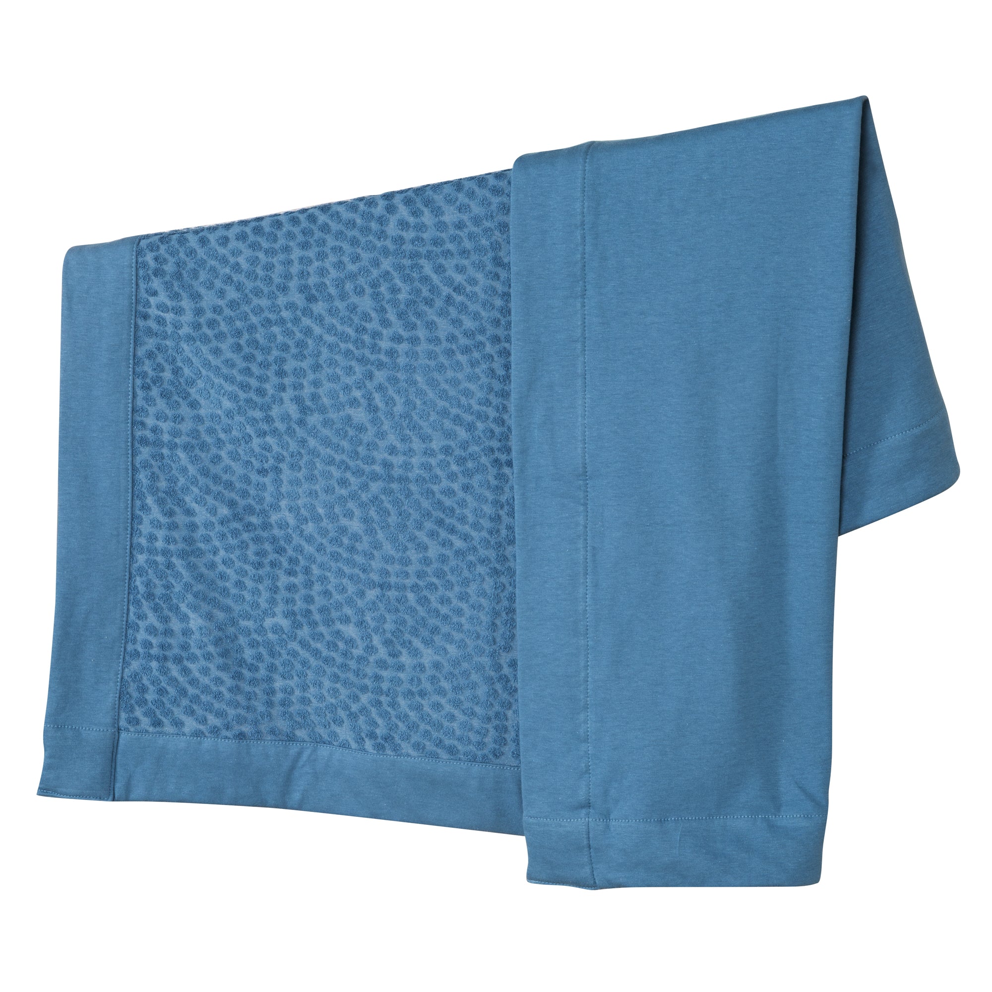 Baby Blanket 80 x 80 cm 'Seashells Indigo' - GOTS & Oeko-Tex Certified - Blue – Cutout (1/8)