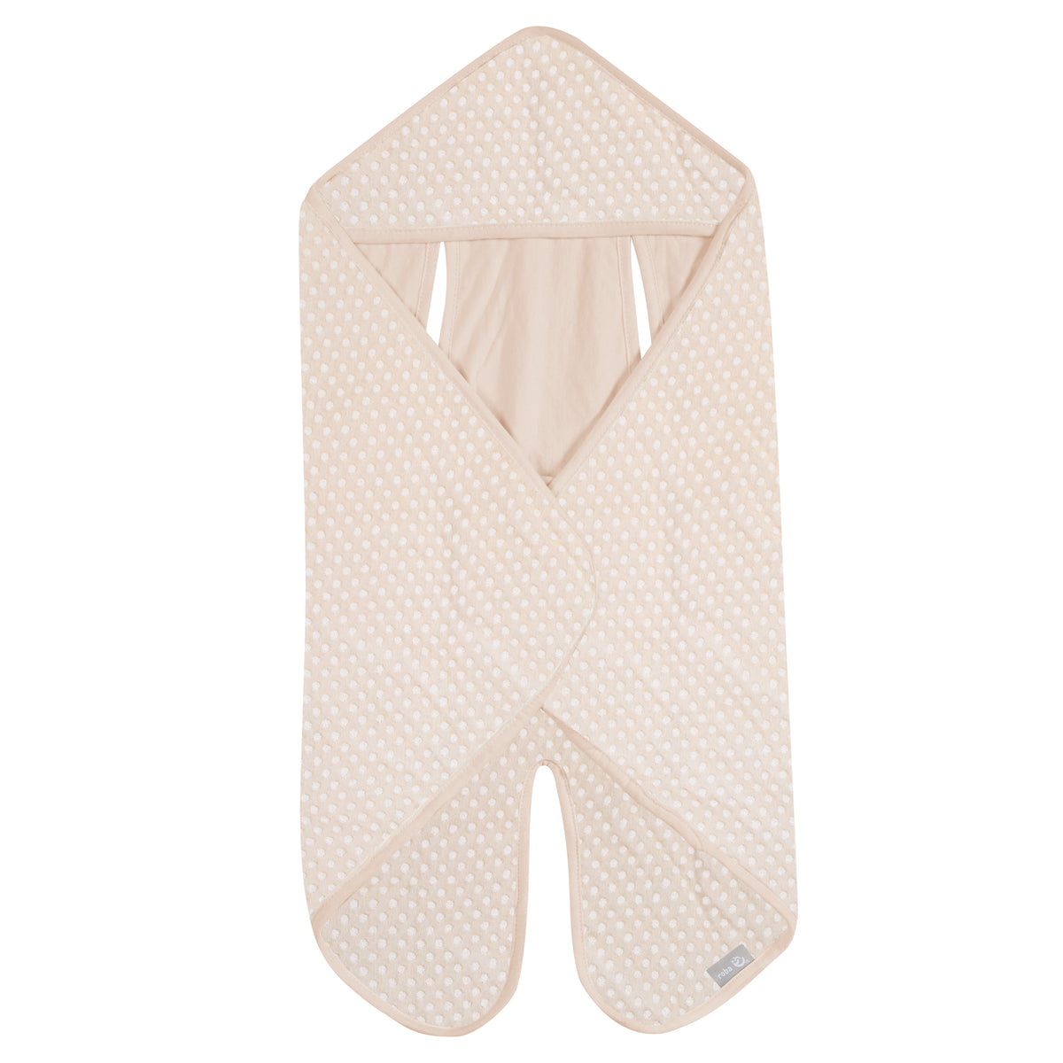 Swaddle Blanket 80 x 80 cm 'Frosty Almond' - GOTS & Oeko Tex Certified - Beige – Product Image (1/4)
