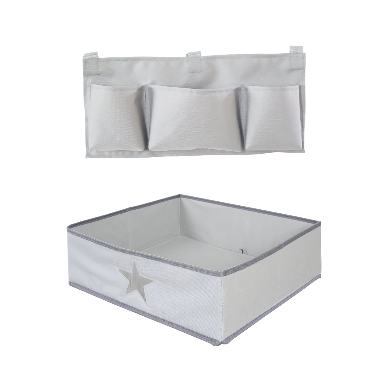 Organiser-Set con estrella-motivo - A juego para todos born up & sit up tronas - Gris – Recorte (1/9)