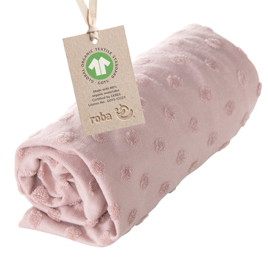Organic federa aderente per materassini fasciatoio 'Lil Planet' in jersey biologico - GOTS - 85 x 75 cm - Rosa / malva – Infografica (11/15)