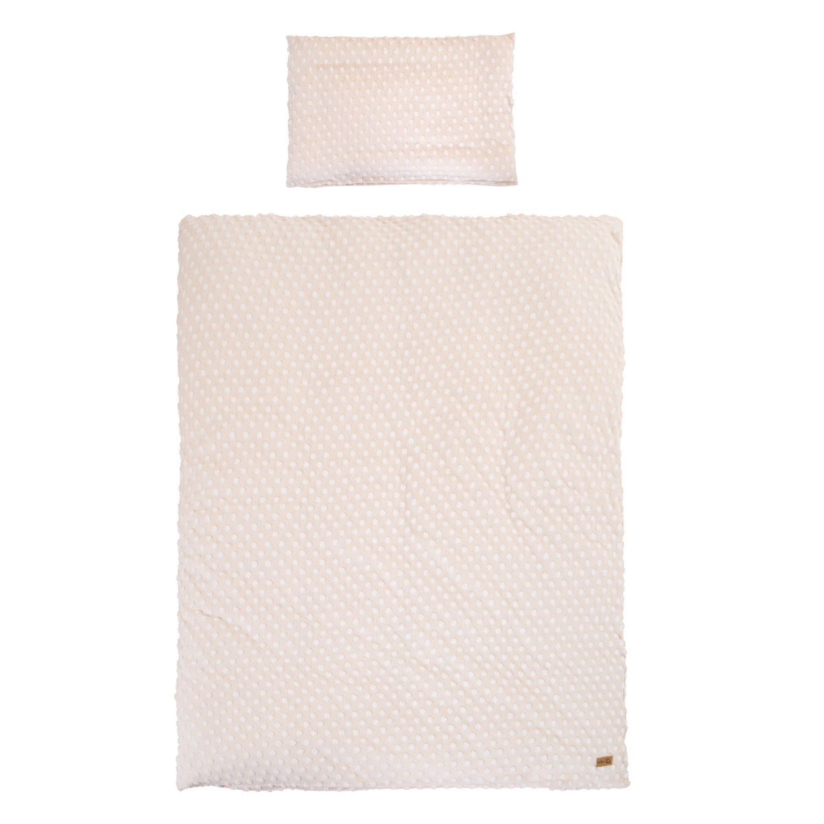 Kinderbettwäsche 100 x 135 cm 'Frosty Almond' - GOTS & Oeko Tex zertifiziert - Beige – Freisteller (1/10)