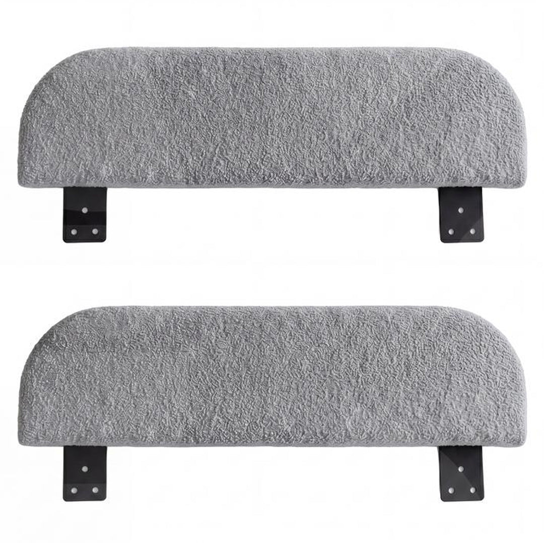 Set da 2 pannelli laterali antracite per il letto per bambini roba Little Dream con squadrette di fissaggio. Parzialmente generata con IA.