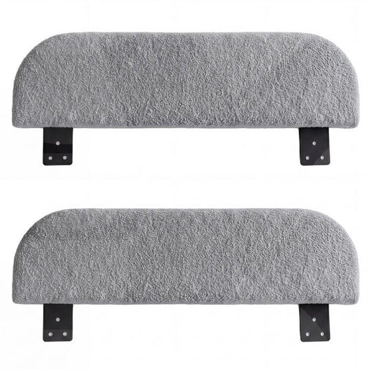 Set da 2 pannelli laterali antracite per il letto per bambini roba Little Dream con squadrette di fissaggio. Parzialmente generata con IA.