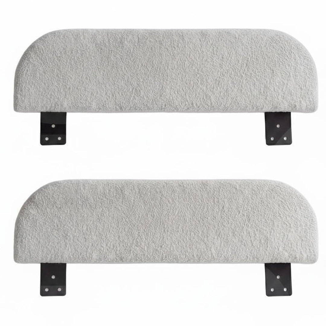 Set da 2 pannelli laterali grigi chiari per il letto per bambini roba Little Dream con squadrette di fissaggio. Parzialmente generata con IA.