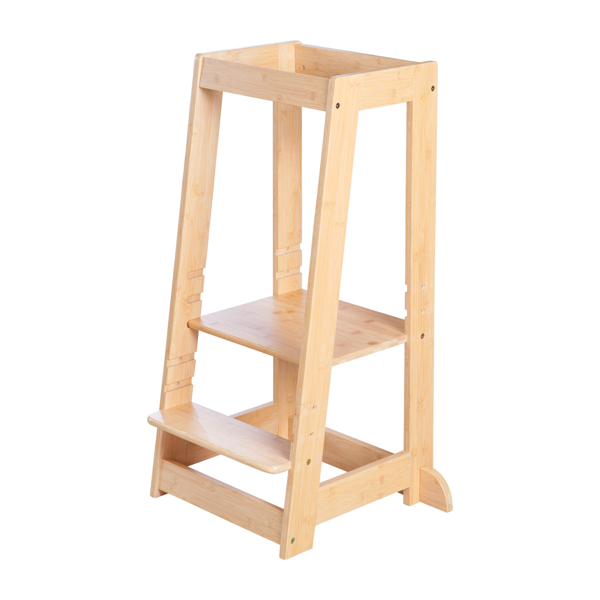 Lernturm aus Bambus-Holz - Tritthocker für Kinder - FSC zertifiziert - bis 80 kg belastbar – Freisteller (1/8)